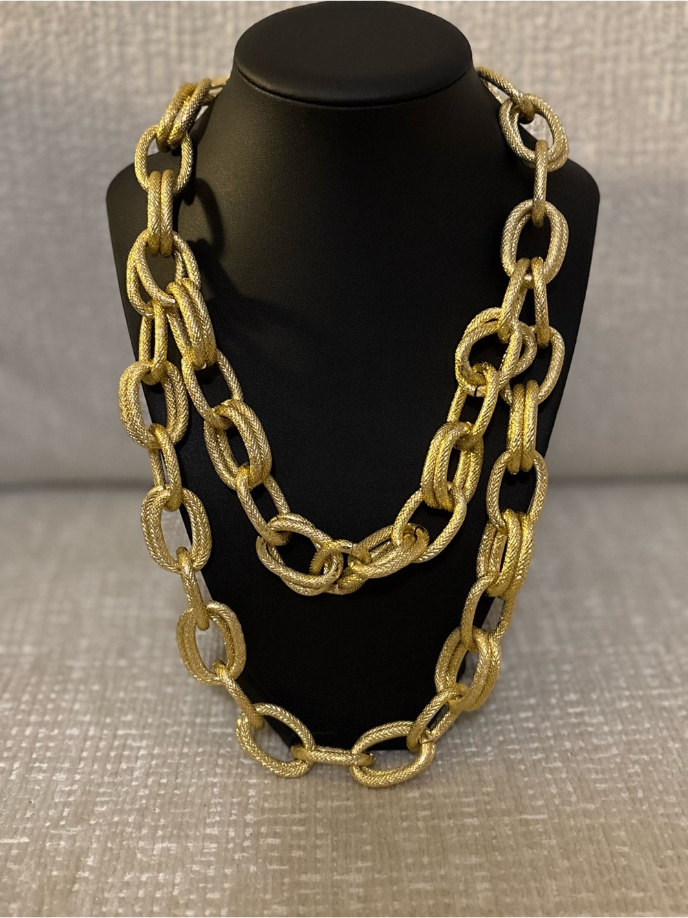 Gold Statement Link Necklace - Women Jewelry